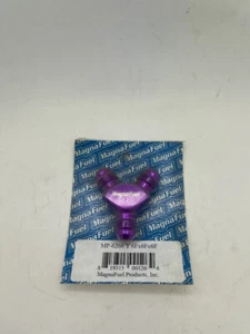 Magnafuel Y-Block One -6AN entrada macho dos -6AN salidas macho púrpura - Imagen 1 de 1