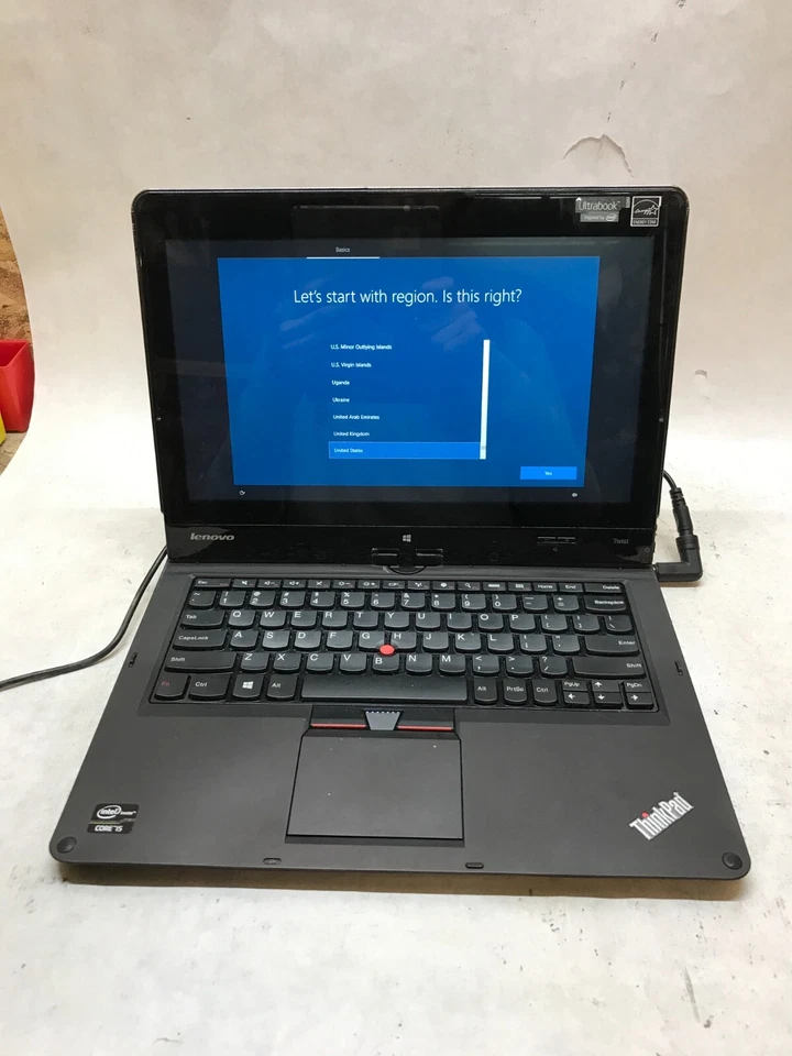 Lenovo ThinkPad Twist S230U 13" i5-3317U 4GB RAM 128GB SSD WIN 10 BAD BATTERY DW - Image 1 of 4