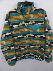 Patagonia Synchilla Fleece Aztec Quarter Snap Woman s Size Medium - Picture 1 of 5