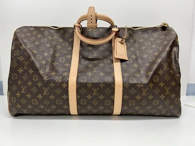 Louis Vuitton Keepall 60 Monogram Canvas with Strap  Authentic - Image 1 of 4