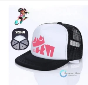 Game Splatoon 2 Cosplay Mesh Cap Baseball Cap Men Adjustable Sun Hat Accessory - Picture 1 of 17