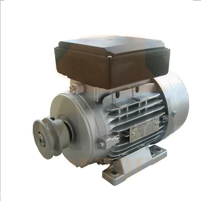 Single Phase Electric Motor 240V 0.75 kW 1 HP 1400rpm with Pulley SPA A-SECTION - image 1 of 4