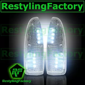 F250+F350+F450+F550 Super Duty 2003-2007 Side Mirror Light WHITE LED CLEAR FORD - Picture 1 of 1