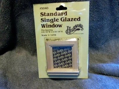 Houseworks Standard Single Glazed Window 5040 Wooden Craft Dollhouse NEW - Image 1 of 2