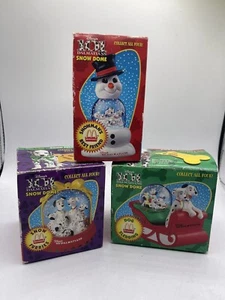 Vintage 1996 McDonalds 101 Dalmatians Snow Dome Furries Set Of 3 - Picture 1 of 6