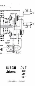 Wega Service Schaltplan für RF 317-318-615-601  Copy - Picture 1 of 1