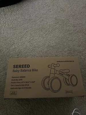 SEREED Baby Balance Bike for 1 Year Old Boys Girls 12-24 Month Toddler Balance B - Image 1 of 2