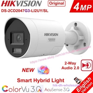 4MP Ai ColorVu3.0 AcuSense3.0 PoE IP Bullet Camera DS-2CD2047G3-LI2UY/SL - Picture 1 of 11