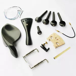 Accesorio de madera de ébano para violín 4/4 Stradivarius clavijas tripa - Imagen 1 de 1