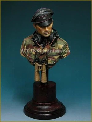 Young Miniatures - SS Panzer officer Normandie 1944 - 1/10th Resin Bust - YM1805 - Image 1 of 4