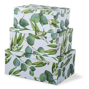 Decorative Cardboard Storage Boxes with Lids for Home Decor and Organization - Picture 1 of 6