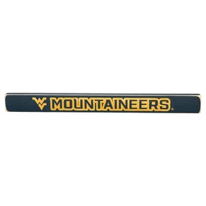 West Virginia University Engraved Wood Sign, 1.5" x 18" - Picture 1 of 2
