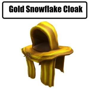 ROBLOX BONUS CHASER 🔱 Gold Snowflake Cloak⚜️ Sent In eBay Messages! - Picture 1 of 1