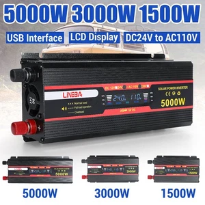 Convertidor 5000W De DC 12V A 110V AC Con USB Para Carro Auto Inversor Corriente - Picture 1 of 166