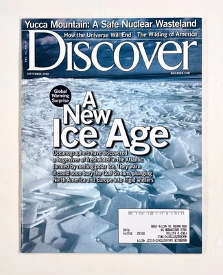 2002 Sep DISCOVER next Ice Age REWILDING AMERICA End of the Universe FISH FARMS Foto 1 de 3
