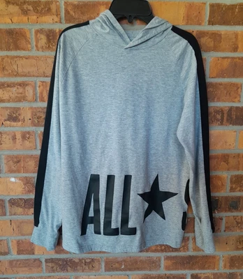 Converse с капюшоном футболка молодежи XL 13-15 лет серый/черный Skater подростков длинным рукавом - Изображение 1 из 4