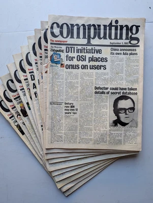 Computing - Vintage Tech Newspaper Magazine - Set of 10 - 1985 - Image 1 of 4