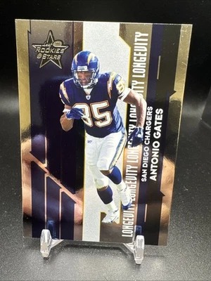 2006 Leaf Rookies and Stars Longevity Silver Parallel #84 Antonio Gates /199 - Image 1 of 2