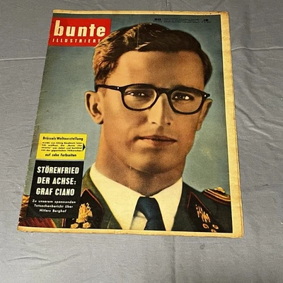 Vintage Bunte Illustrierte 1958 Volume 18- May 5 1958 Collectible Magazine - Image 1 of 4