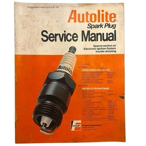 FRAM Autolite Spark Plug Service Auto Mechanic Manual 1975 - Picture 1 of 5