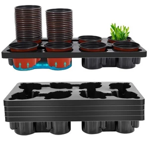 Seed Starter Tray Kit with 5PCS 8 Cell Round Nursery Pots Trays and 40PCS 3.1... - Picture 1 of 7