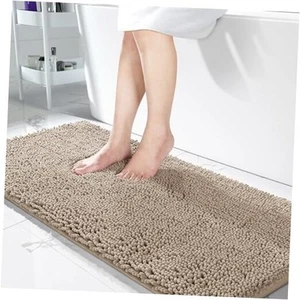  Langer Chenille Badvorleger 44"x24" - extra weiche rutschfeste Badematte - super  - Bild 1 von 7