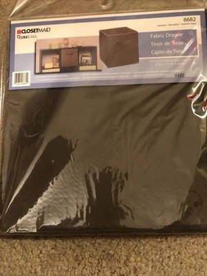 ClosetMaid Cubeicals, Fabric Drawer, Brown Canteen, NEW, 10.5”W x 10.5”D x 11”H - Image 1 of 4