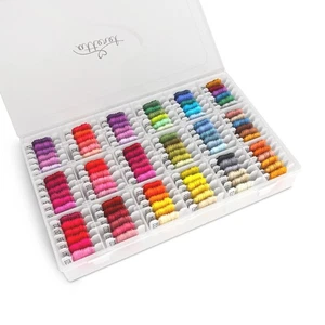 The Original 108-Color Embroidery Floss Kit – 99 Cotton & 9 Metallic Threads ... - Picture 1 of 8