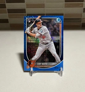 2025 Bowman Chrome Blue Wave Refractor Coby Mayo /150 Orioles - Picture 1 of 2