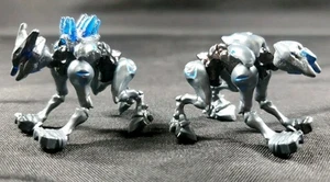 Mega Bloks 2x Promethean Alpha Crawler Blue Figure Halo Series 9 Construx - Picture 1 of 5