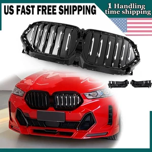 Rejilla del radiador delantero obturador de aire activo WO/NIVI para BMW X6 G06 M50i M60i 2020 + - Imagen 1 de 13