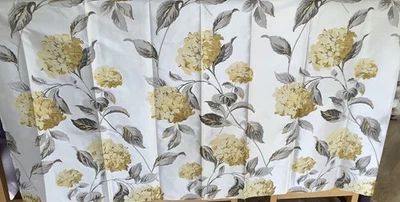 Laura Ashley Hydrangea Camomile Faux Silk Fabric x 1 .4 Metres + 0.9 Metres - Image 1 of 4