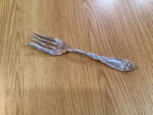 Narcissus Silver Plate Cold Meat Fork Oxford Silver Plate Co 1908 8 1/4" - Bild 1 von 7