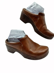 Klogs Brown Clogs Footwear Shoes Womens Sz 7.5 Surrey Slip Resistant Non Marking - Picture 1 of 13