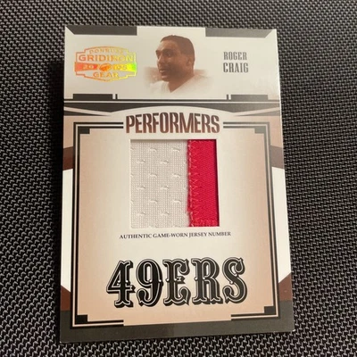 Roger Craig (49ers) Game USED patch - #d 16/73.     2005 Gridiron Gear - READ - Image 1 of 2
