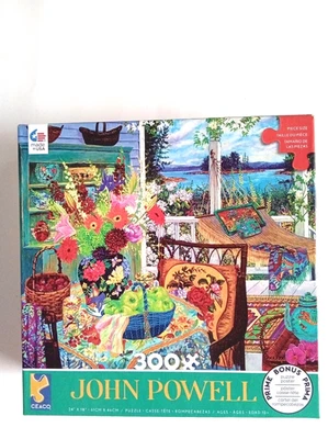 Flowers & Color Galore! Poster Included! 300 Piece Jigsaw Puzzle JOHN POWELL NEW - Image 1 of 3
