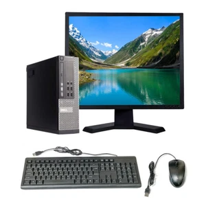 Computadora de escritorio Dell PC Intel i5 8 GB RAM 500 GB HD 19" LCD Windows 10 Pro Wi-Fi - Imagen 1 de 6
