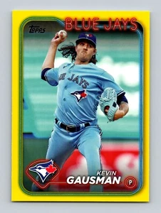 2024 Topps #216 Kevin Gausman Yellow Retail Toronto Blue Jays - Bild 1 von 2