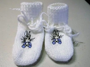 Peter Rabbit Knitted Booties (New) - Picture 1 of 27