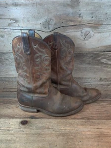 STIVALI WESTERN IN PELLE DA UOMO DOUBLE H DYLAN taglia 10D - Foto 1 di 5