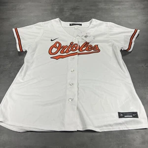 Nike Orioles Jersey Women 2XL XXL Women Ladies White MLB Baseball Engineered - Picture 1 of 12