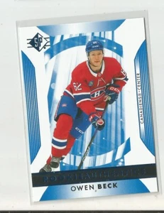 2023-24 SP Hockey OWEN BECK Rookie Authentics BLUE - Picture 1 of 1