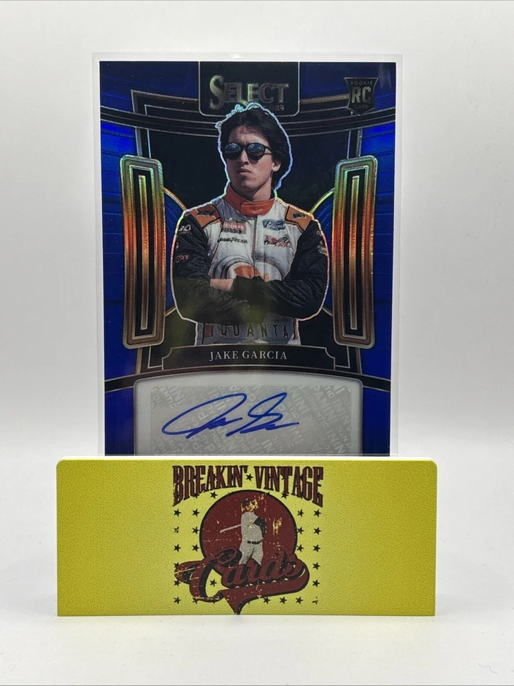 2024 Select Racing Signatures Jake Garcia Blue Prizm Auto RC 65/99 #S-JGC! - Image 1 of 3