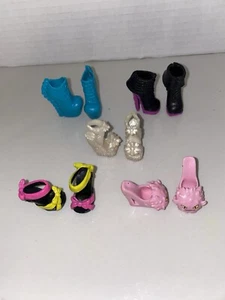 Mattel Monster High/barbie Doll Lot of 5 Pair Assorted Shoes Lot # 32 - Picture 1 of 3