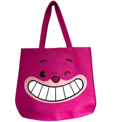 Disney Alicia en el País de las Maravillas Rosa Gato de Cheshire Grande Forrado Bolso/Bolso de Mano 16x14.5" Foto 1 de 4