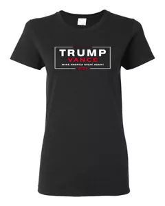 Donald Trump JD Vance 2024 USA Election Womens Graphic T-Shirt - Picture 1 of 6
