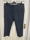 CC (Country Casuals) Navy Stretch Trousers Smart Ladies Size 20, Ankle Length