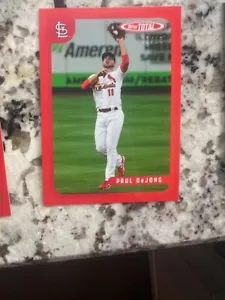 2020 TOPPS TOTAL WAVE 7 RED PARALLEL CARD 2/10 CARDINALS PAUL DEJONG #682 - Picture 1 of 1