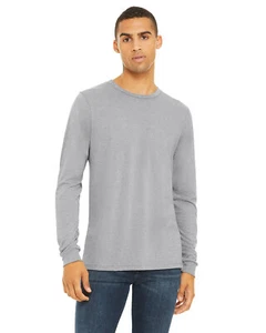 5 Pack Of Bella + Canvas 3513 Unisex Triblend T Shirt Long Sleeve Top T-Shirt - Picture 1 of 20