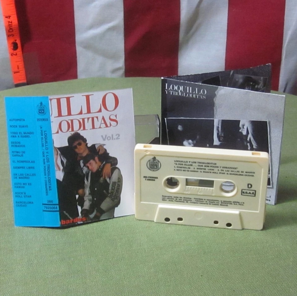LOQUILLO Y LOS TROGLODITAS cassette tape Por Ellos Que Son Pocos Y Cobardes 1989 - Image 1 of 1